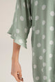 Pijama camisón con botones Color Verde